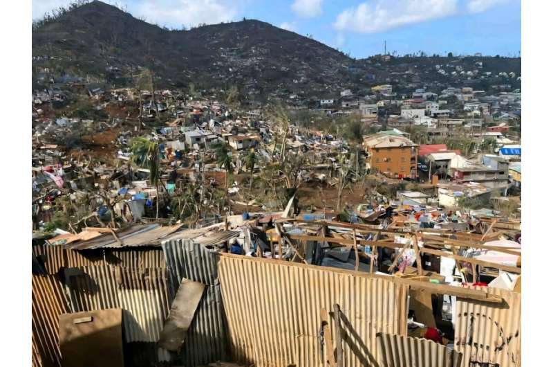 Cyclone Chido caused major damage to Mayotte