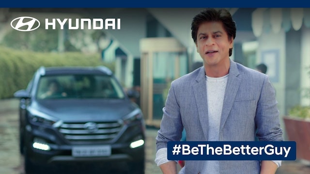 SRK in Hyundai's Be The Better Guy campaign in 2017 (Source: Hyundai India)