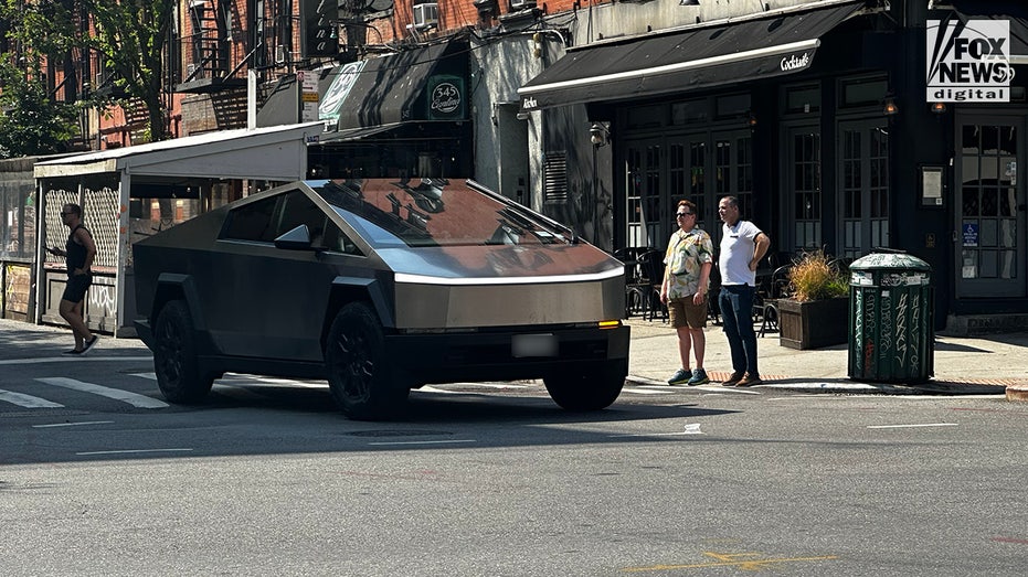 A Tesla Cybertruck in East Village, Manhattan