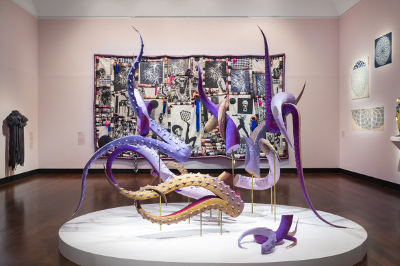 Installation view: Radical Textiles, Art Gallery of South Australia, Adelaide