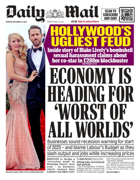 Daily Mail front page