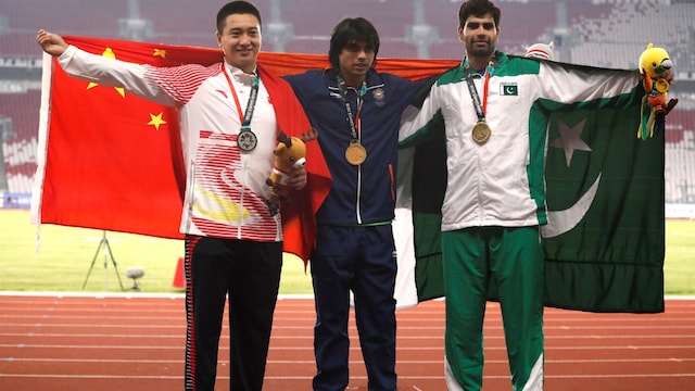 At the 2018 Asian Games held in Jakarta and Palembang, Neeraj Chopra won his first Asian Games gold medal. In the final Chopra produced a top throw of 88.06m and claimed the top spot on the podium. (Image: Reuters)