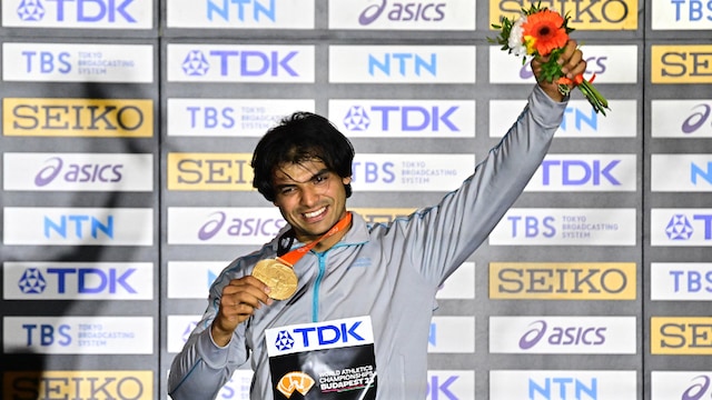 At the 2023 World Athletic Championships held in Budapest, Hungary Neeraj Chopra emerged first with a best attempt of 88.17m. With that Chopra became the first Indian athlete to win a gold medal at the World Championships. (Image: Reuters)