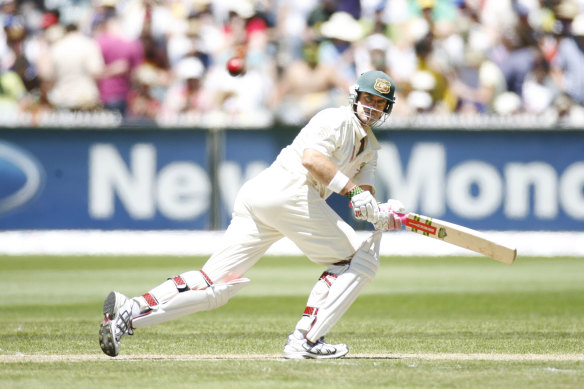 Matthew Hayden in the Boxing Day Test against India in 2007. Hayden commentates like he treated bowlers.