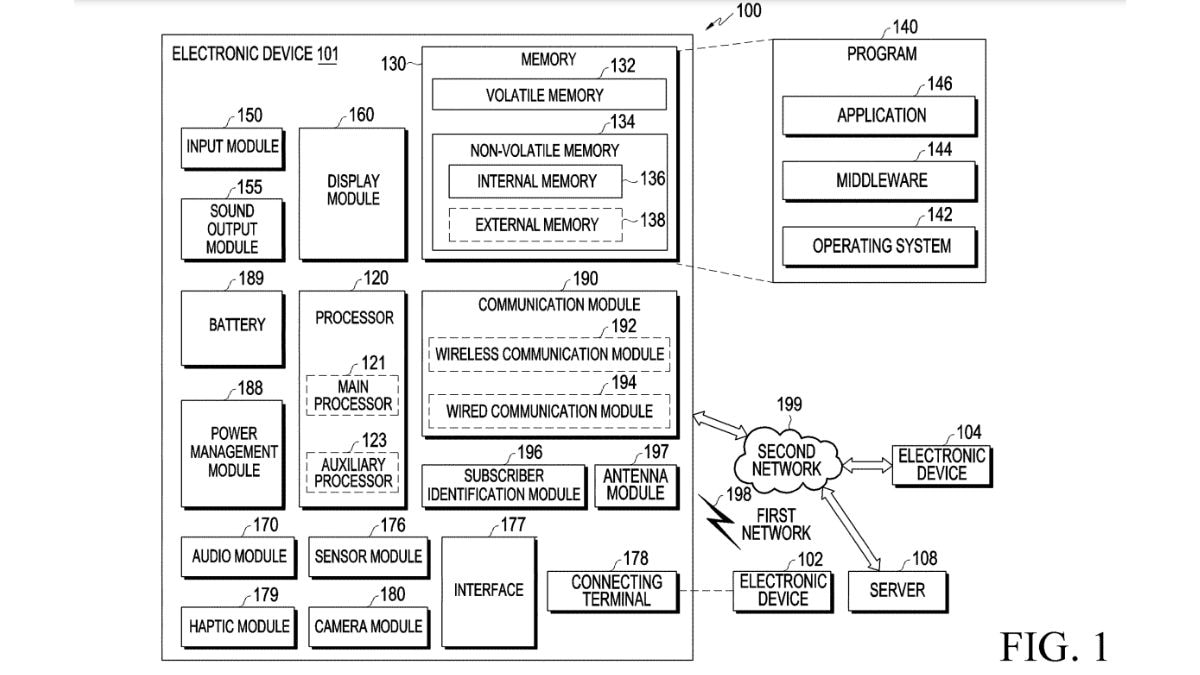 samsung patent fig 1 Samsung Smart Glasses