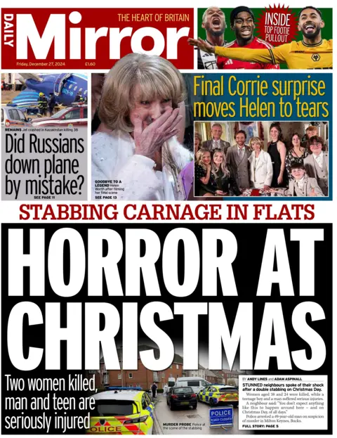 Daily Mirror: Horror at Christmas 