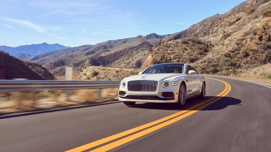 A Bentley Flying Spur Hybrid vehicle.