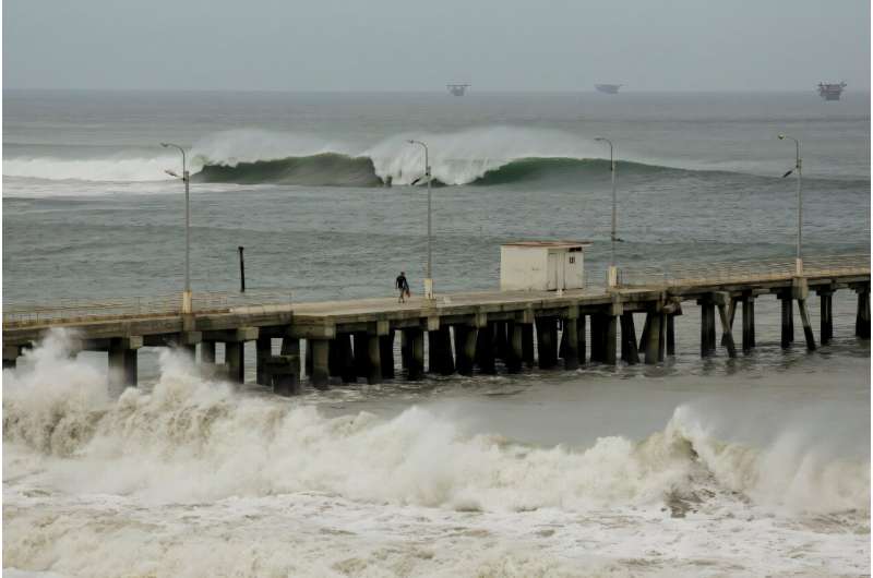 The massive swells have proved deadly and prompted port closures