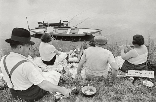 A safe family outing: Henri Cartier-Bresson’s Sunday on the Banks of the Marne (1938). 