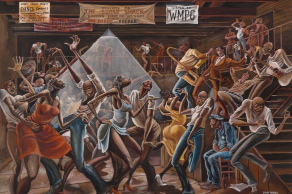 Ernie Barnes’ The Sugar Shack (1971): a party so good it made two album covers.