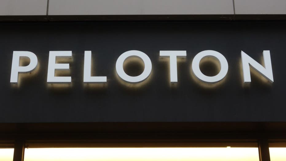 Peloton sign on door