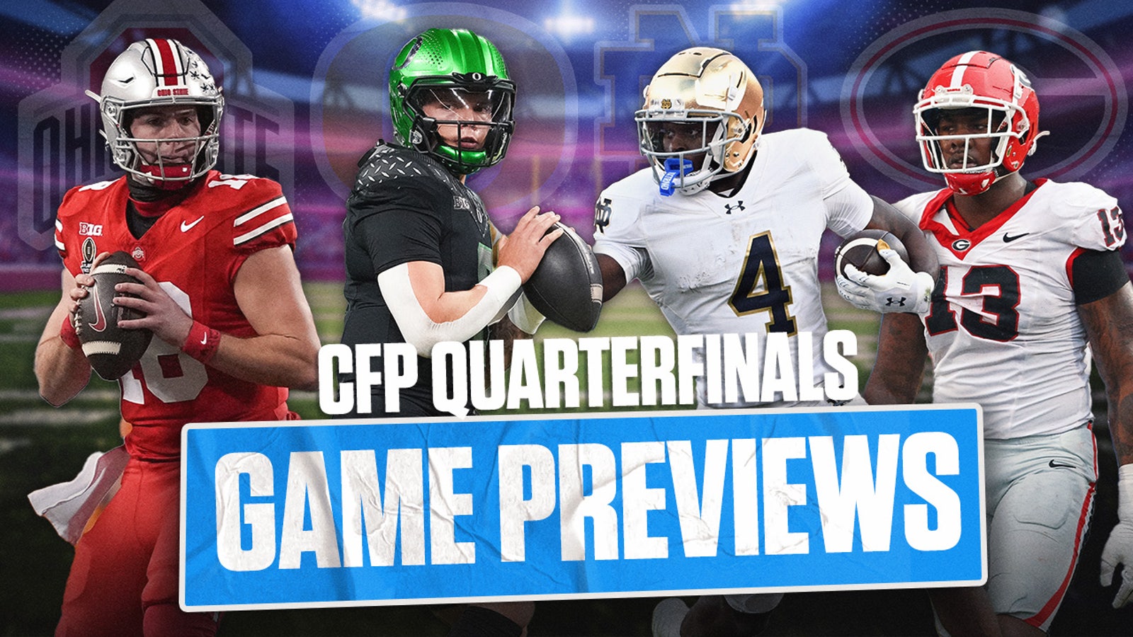 College Football Playoff: Ohio State vs. Oregon, Notre Dame vs. Georgia previews and best bets