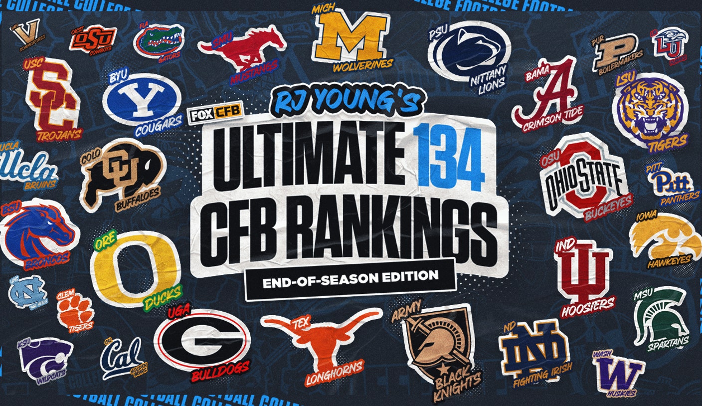 2024 college football rankings: RJ Young’s Ultimate 134 — end-of-season edition