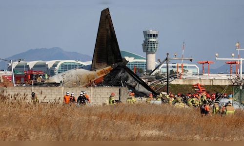 South Korea plane bursts into flames after skidding off airport runway, killing 47 people