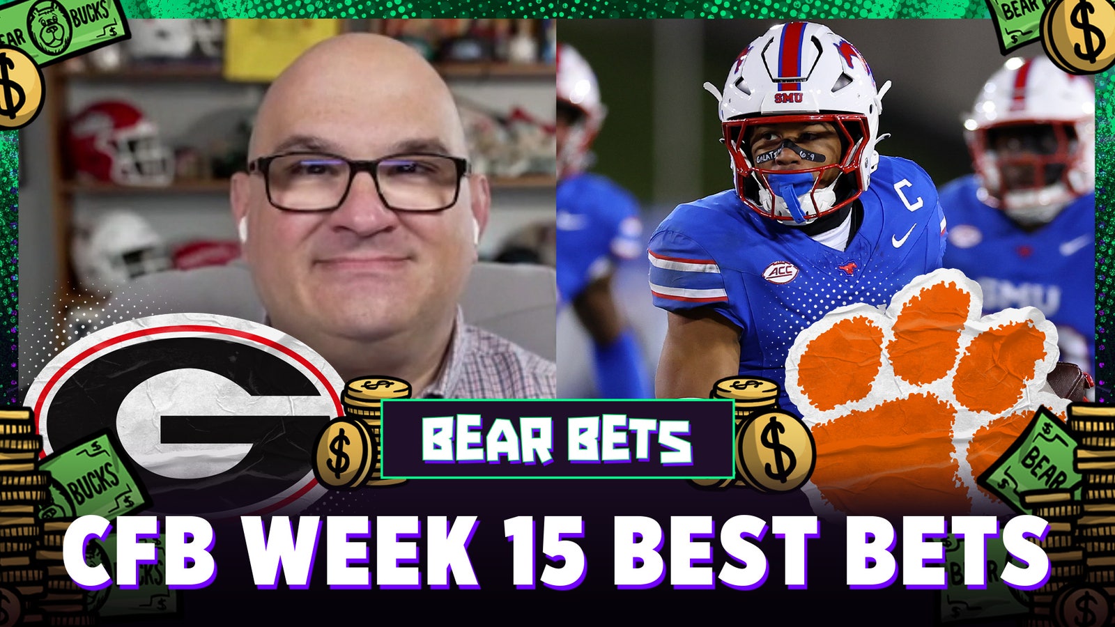 CFB Week 15 Best Bets: Georgia vs. Texas, Clemson vs. SMU