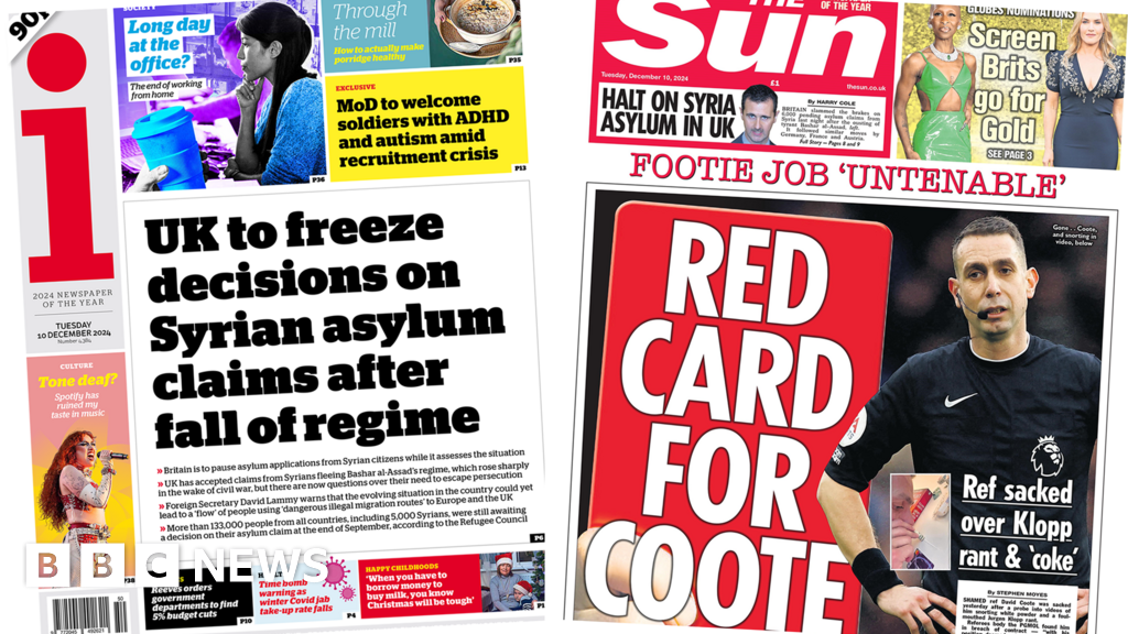 UK to freeze Syria asylum claims and ‘Red card for Coote’