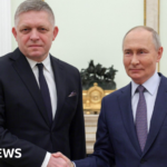 Slovakia’s Robert Fico meets Vladimir Putin in surprise Moscow visit