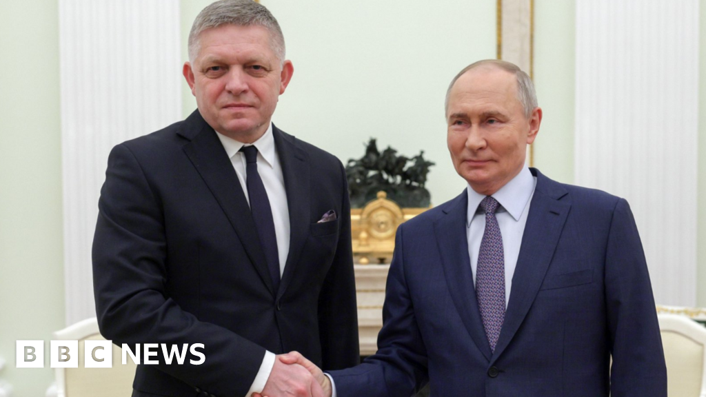 Slovakia’s Robert Fico meets Vladimir Putin in surprise Moscow visit