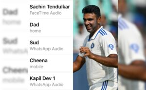 R Ashwin Shows Off Post-Retirement Call Log, Features Sachin Tendulkar And Kapil Dev