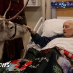 ‘Santa Claus’ overjoyed by reindeer visit in Colchester hospice