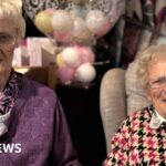 Neighbours celebrate their 100th birthday together