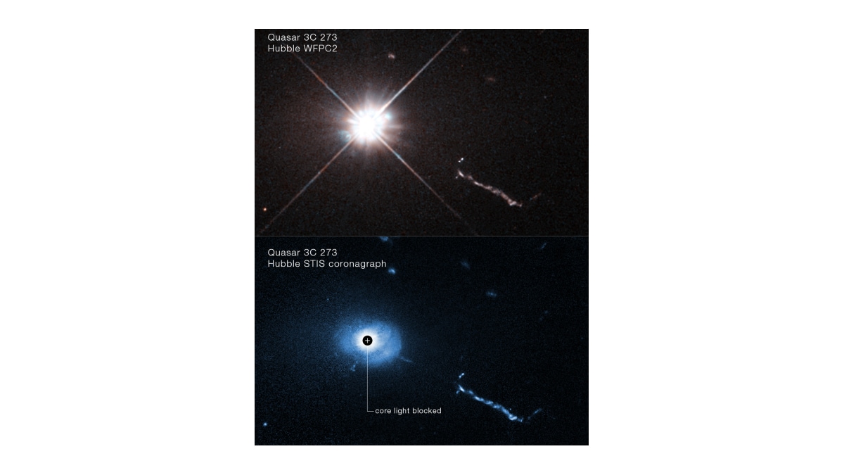 Hubble Offers Closest Look at Quasar 3C 273, Reveal Hidden Structures