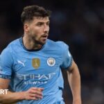 Ruben Dias: Manchester City defender ruled out for ‘three or four weeks’