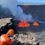 Warning after toddler nearly runs off cliff