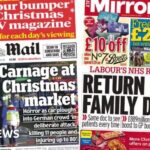 ‘Carnage at Christmas market’ and ‘Return of the family doctor’