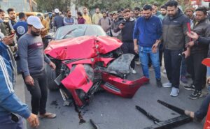 Speeding BMW Crashes Into Divider In Delhi, Boy’s Head Hits Dashboard