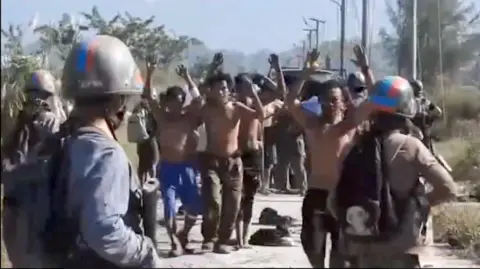 Arakan Army Arakan Army footage of surrendering Myanmar soldiers