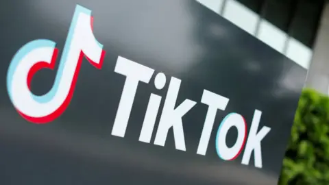 Reuters The TikTok logo is pictured outside the company's U.S. head office in Culver City, California