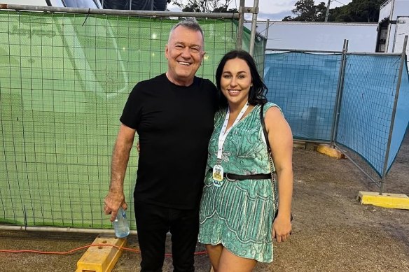 Jimmy Barnes with his daughter Katy Lee Carroll.