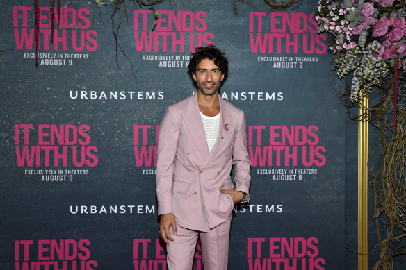 Justin Baldoni attends the world premiere of It Ends with Us.