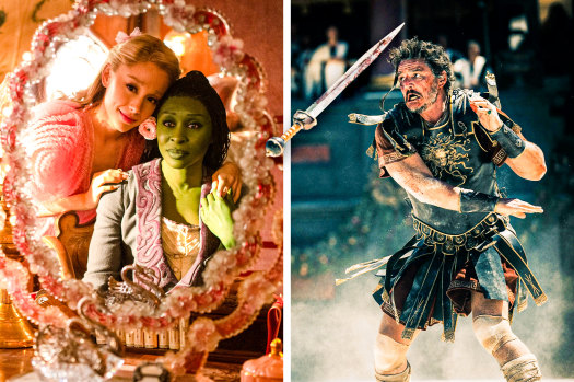 Wicked and Gladiator II have both opened strongly in cinemas.