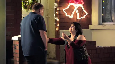 BBC/ G&S TV Productions Ltd./Tom Jackson James Corden and Ruth Jones as Smithy and Nessa in Gavin & Stacey.