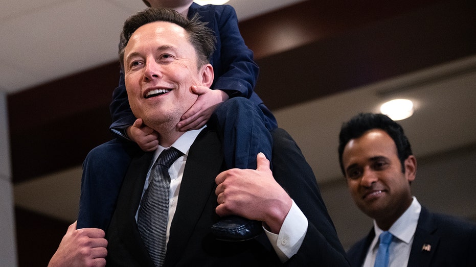 Elon Musk and Vivek Ramaswamy on Capitol Hill