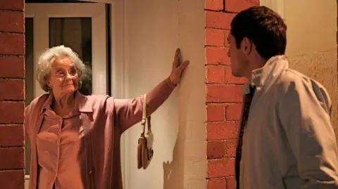 Baby Cow Actress Margaret John appears as Gwen's neighbour Doris in the hit BBC sitcom Gavin & Stacey, with Gavin, played by Mathew Horne, paying her a visit.