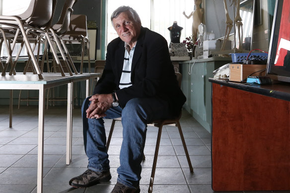 John Marsden in the art room of his arts-based secondary school, the Alice Miller School in Macedon, Victoria. He inspired generations of readers, and writers.