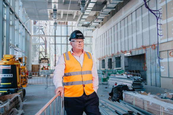 Inside the concierge room of the Powerhouse where visitors will be welcomed. 