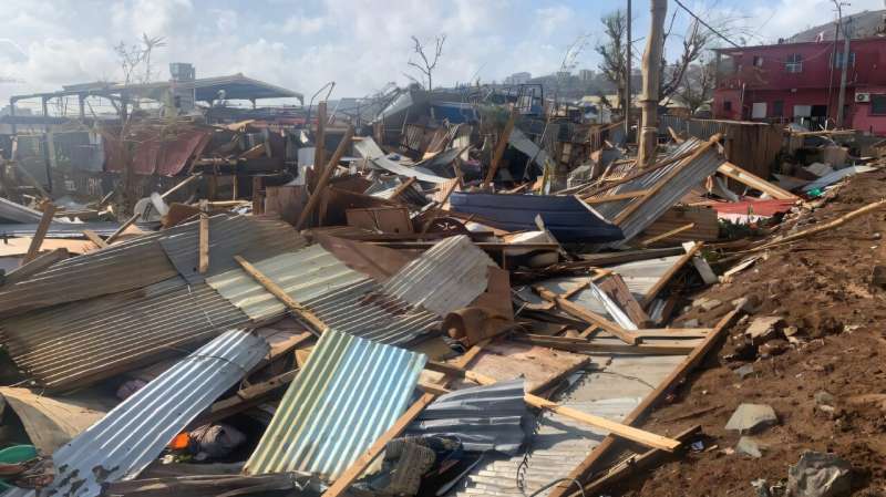 At least a third of the territory's 320,000 residents live in shantytowns, where homes with sheet-metal roofs were flattened by the storm