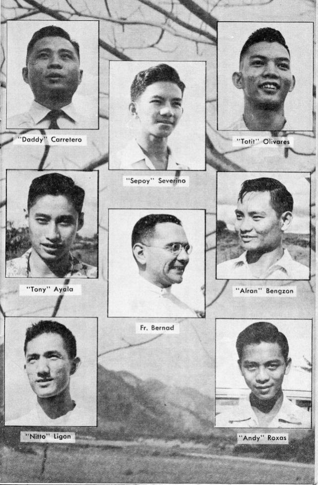 Some of the college friends who went on a coming-of-age journey to northern Luzon in 1955. 