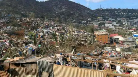 Getty Images Damage in Mayotte