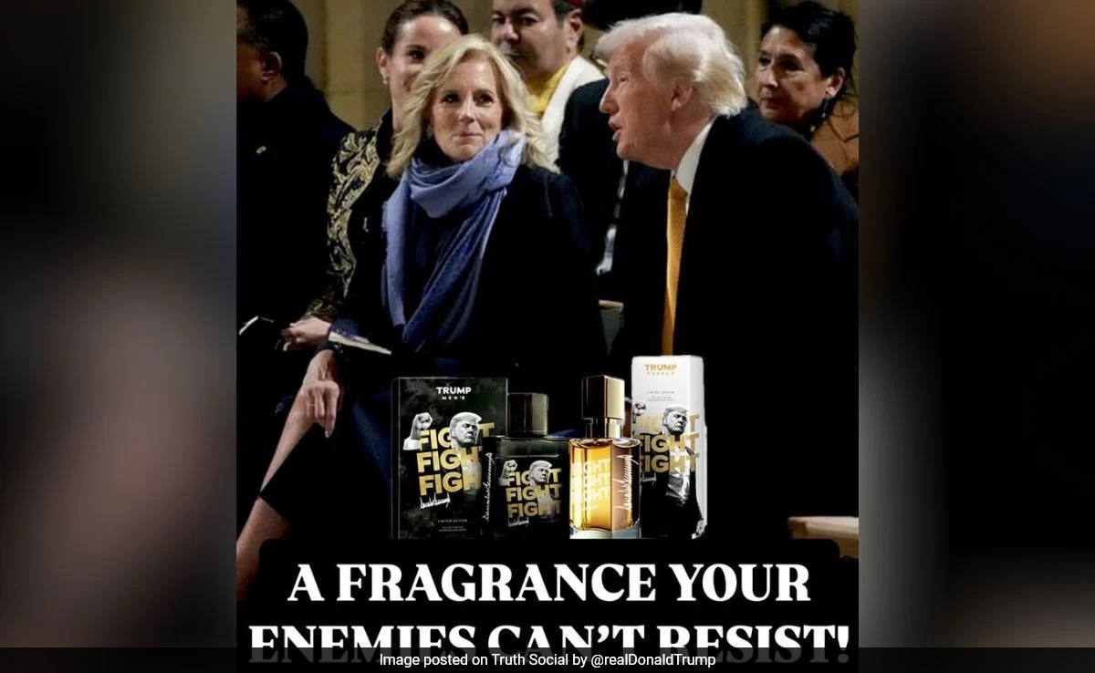 Trump Launches Perfume Using Photo With Jill Biden