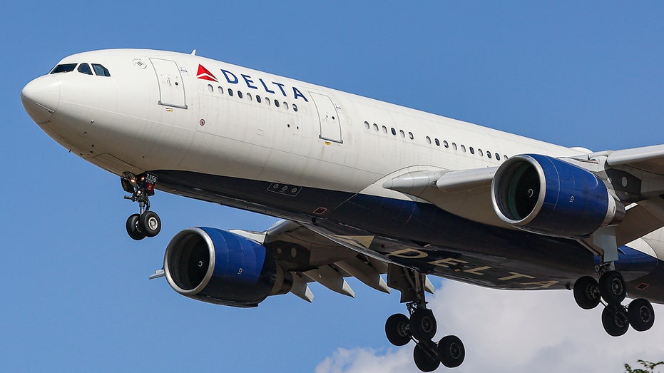 Delta Air Lines Airbus A330 plane flying