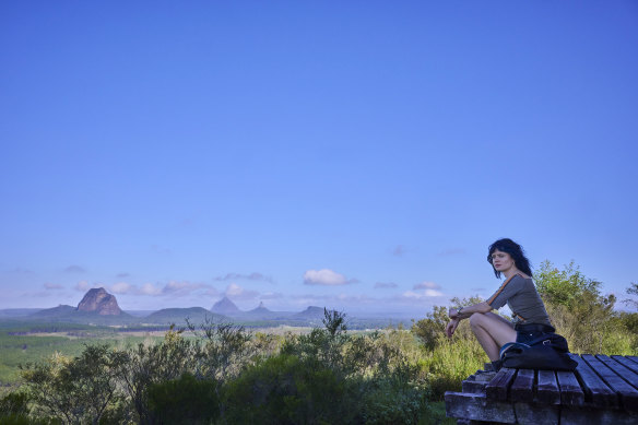 The Glass House Mountains provide the backdrop for the search for Zoe Jacobs (Jana McKinnon).