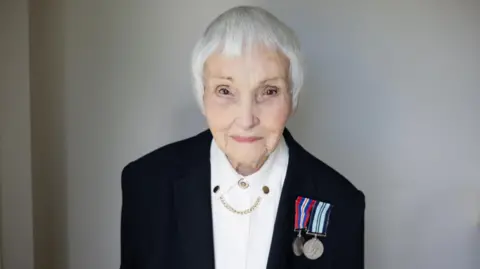 Anne Puckridge Anne Puckridge wearing her military medals