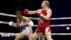 Jonas vs Habazin: Lauren Price stops Bexcy Mateus in three rounds to retain world title