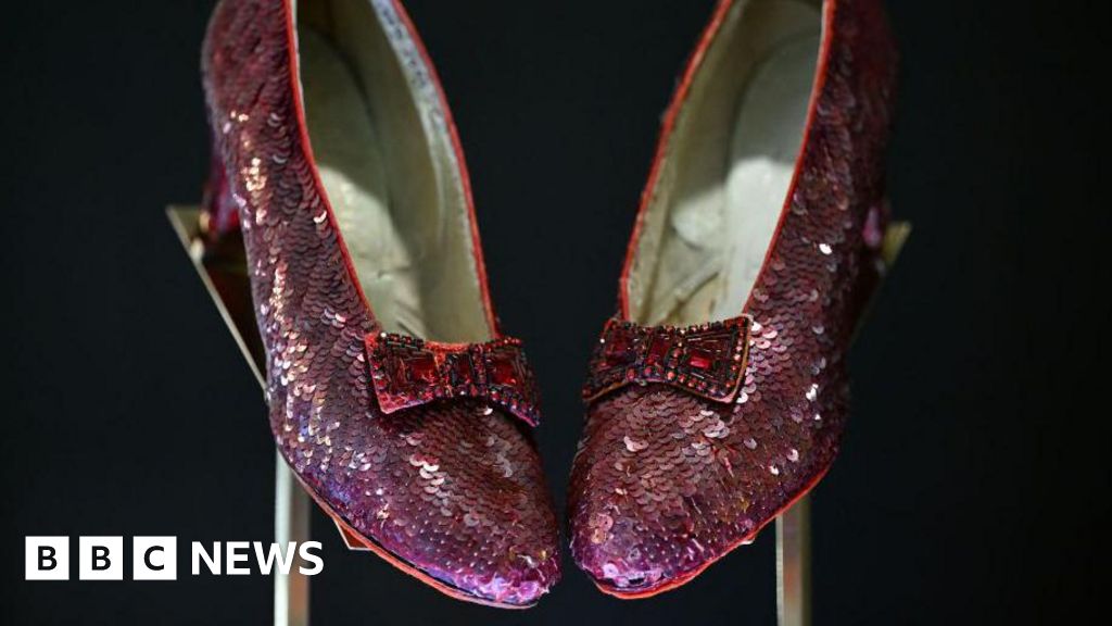 Dorothy’s ruby slippers from Wizard of Oz movie sell for m