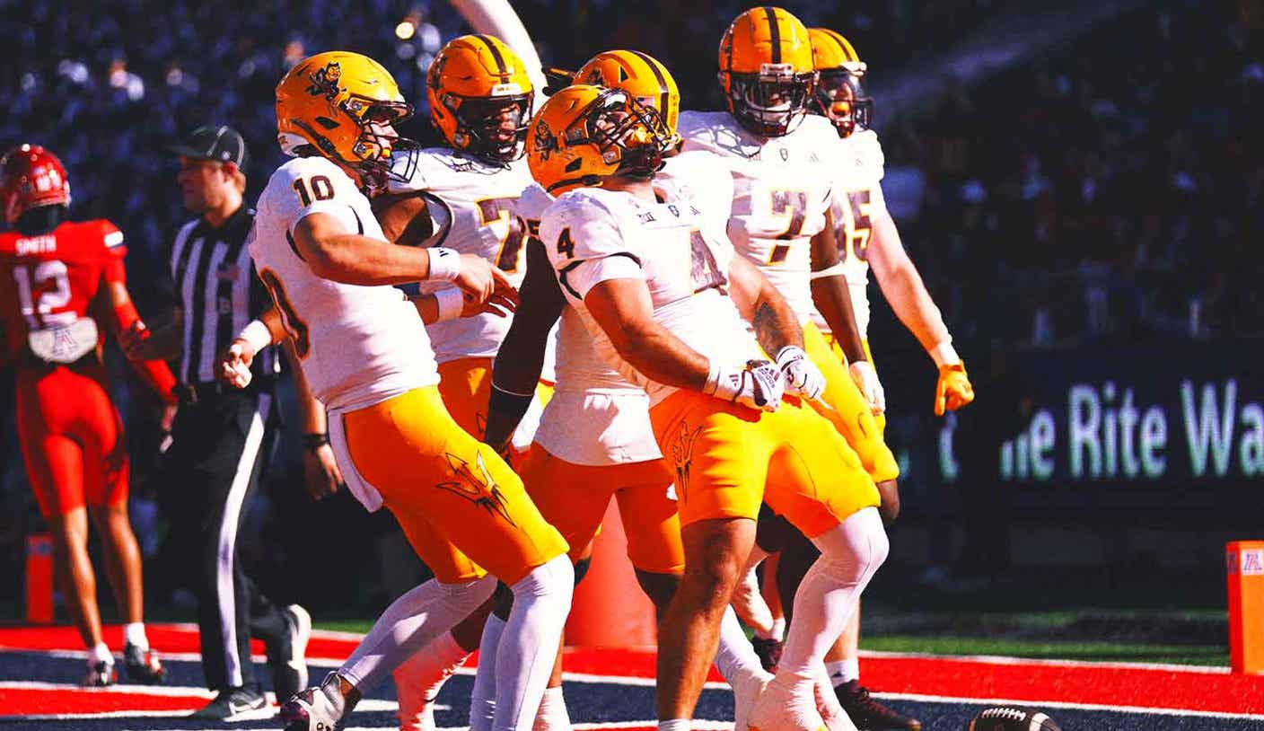 No. 16 Arizona State beats Arizona 49-7 for potential spot in Big 12 championship